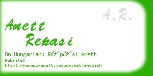 anett repasi business card